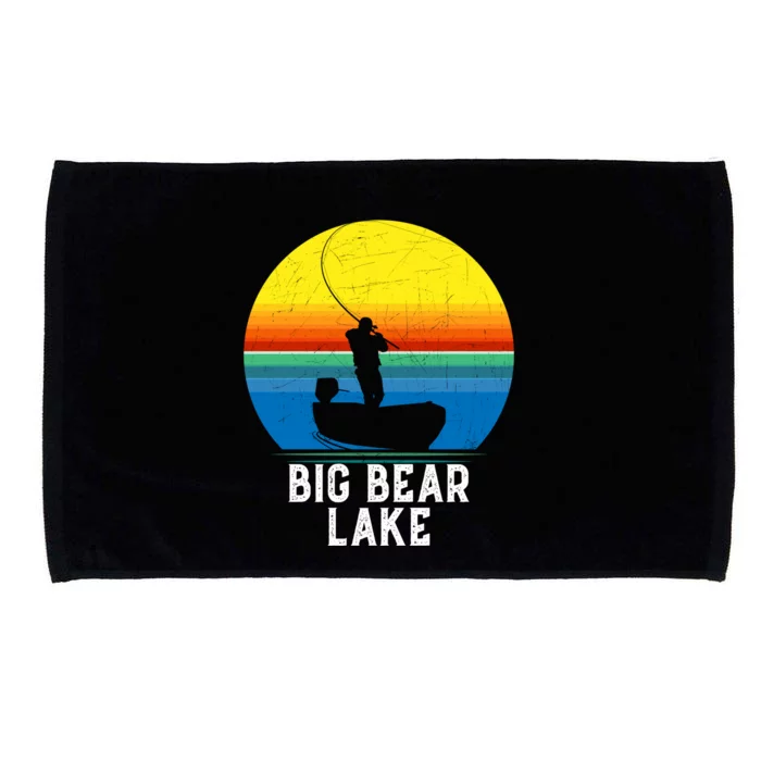 Big Bear Lake Cool Gift For Fishing Trips Travel Family Gift Microfiber Hand Towel