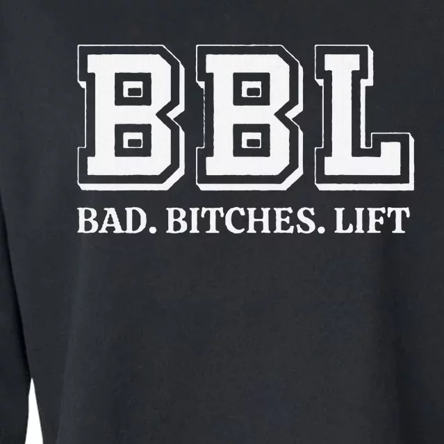 Bad Bitches Lift Cropped Pullover Crew