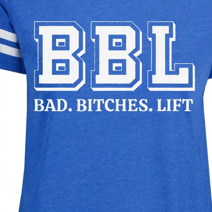 Bad Bitches Lift Enza Ladies Jersey Football T-Shirt