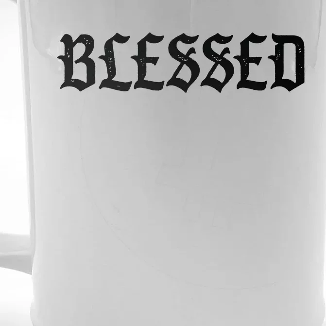 Blessed Front & Back Beer Stein