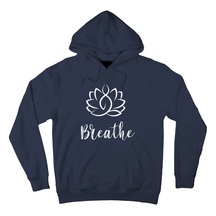 Breathe Buddha Lotus Flower Meditation Yoga Hoodie