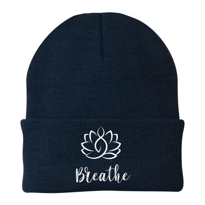 Breathe Buddha Lotus Flower Meditation Yoga Knit Cap Winter Beanie