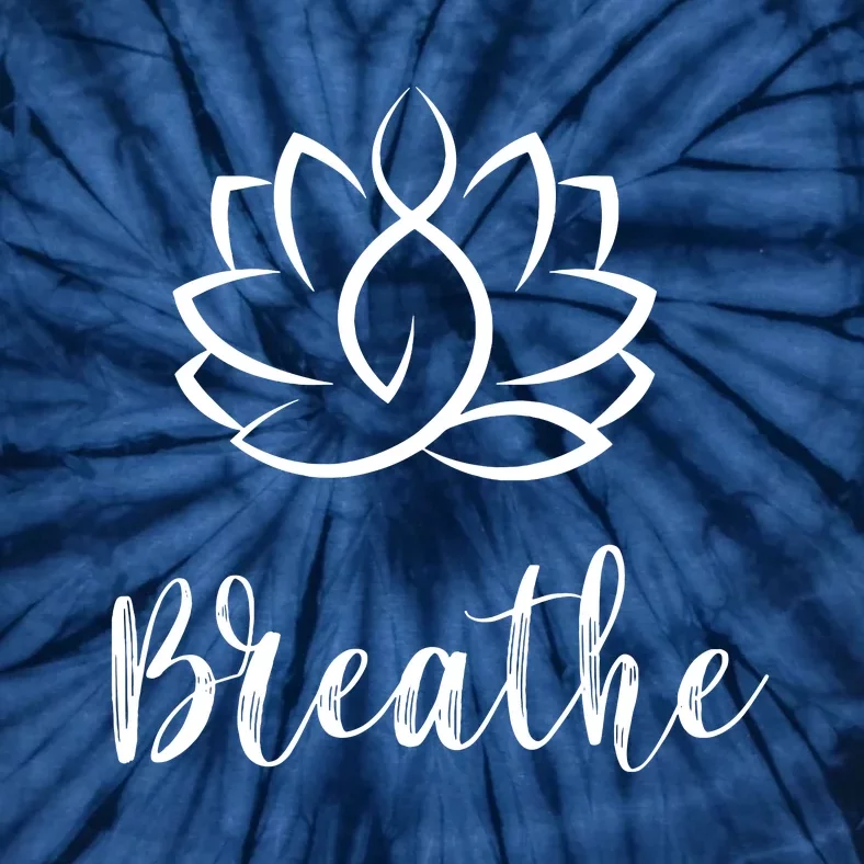 Breathe Buddha Lotus Flower Meditation Yoga Tie-Dye T-Shirt