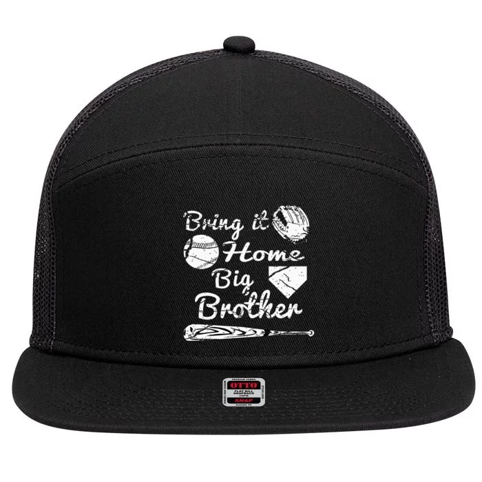 Big Brother Little Brother Baseball Bring It Home 7 Panel Mesh Trucker Snapback Hat