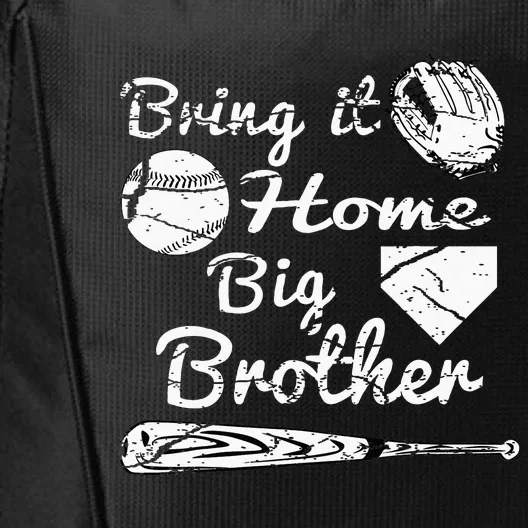 Big Brother Little Brother Baseball Bring It Home City Backpack