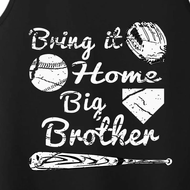 Big Brother Little Brother Baseball Bring It Home Performance Tank