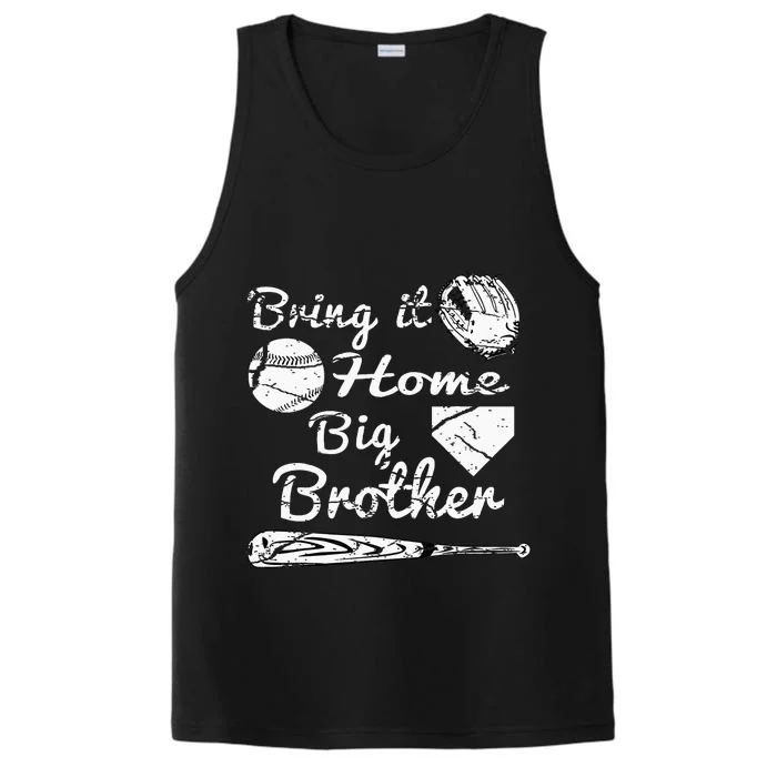 Big Brother Little Brother Baseball Bring It Home Performance Tank