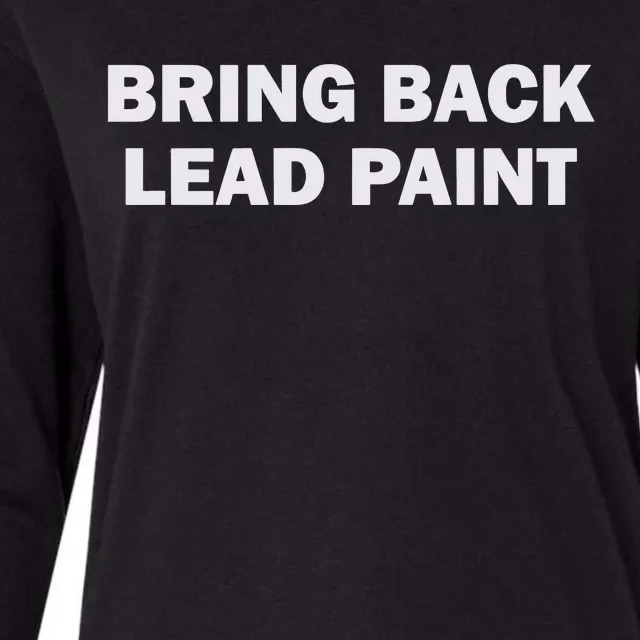 Bring Back Lead Paint Gen Z Womens Cotton Relaxed Long Sleeve T-Shirt