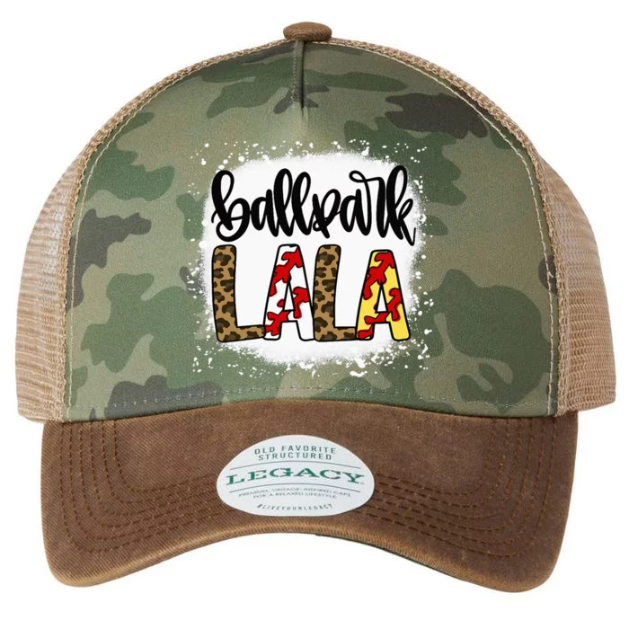 Bleached BallPark Lala Baseball Mother's Day Legacy Tie Dye Trucker Hat