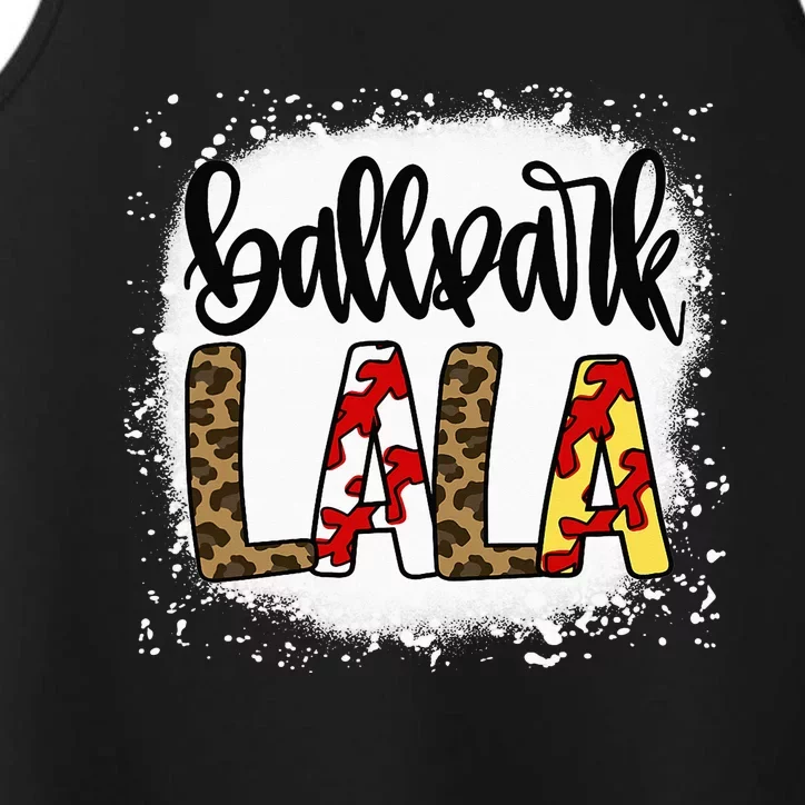 Bleached BallPark Lala Baseball Mother's Day Performance Tank