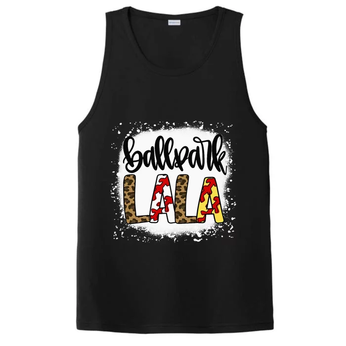 Bleached BallPark Lala Baseball Mother's Day Performance Tank