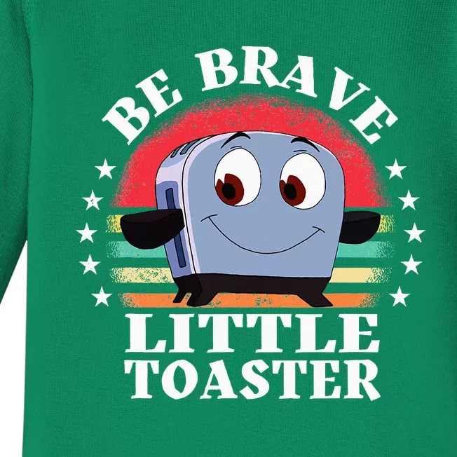 Be Brave Little Toaster Positive Classic 80s And 90s Baby Long Sleeve Bodysuit