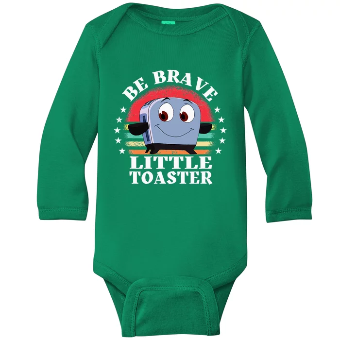 Be Brave Little Toaster Positive Classic 80s And 90s Baby Long Sleeve Bodysuit