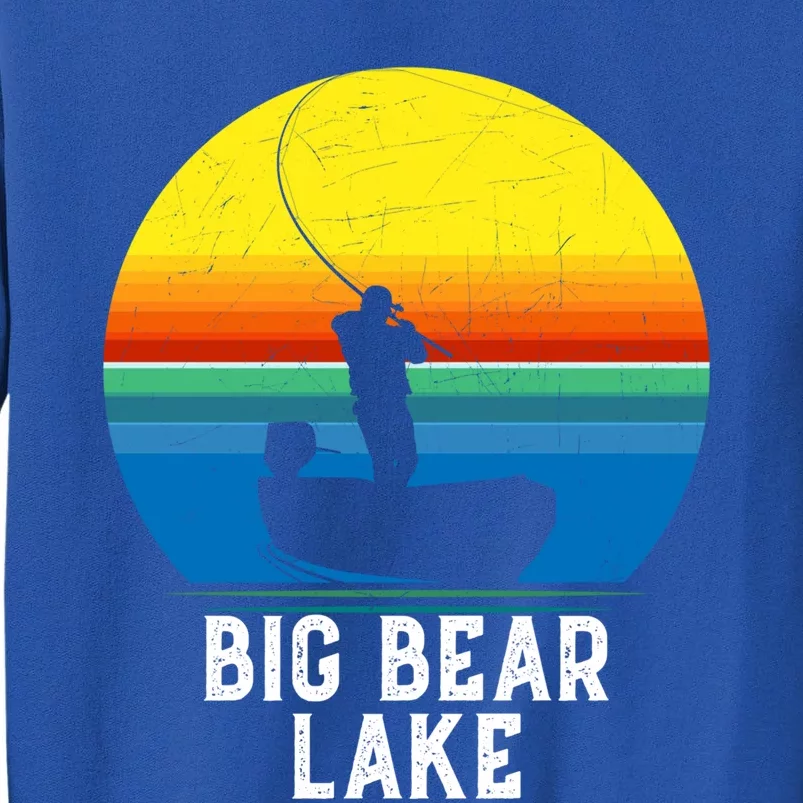 Big Bear Lake Gift For Fishing Trips Travel Family Gift Tall Sweatshirt