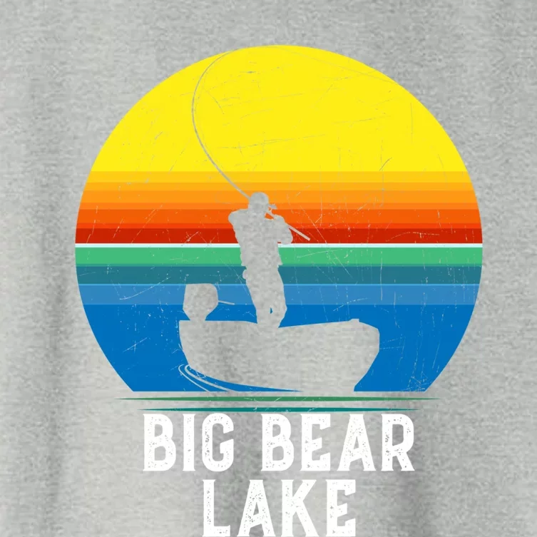 Big Bear Lake Gift For Fishing Trips Travel Family Gift Women's Crop Top Tee