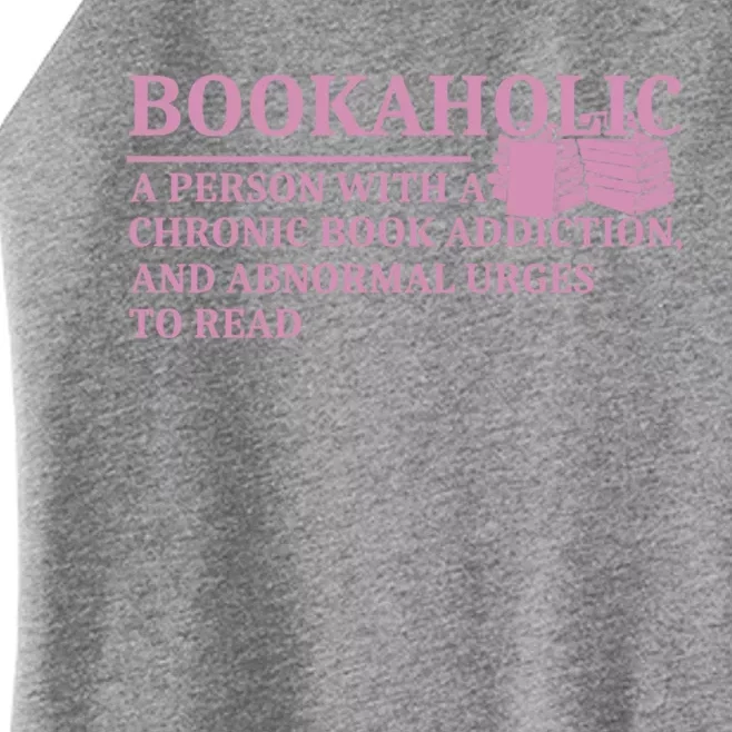 Bookaholic Book Lover Funny Bookworm Reading Gift Women’s Perfect Tri Rocker Tank