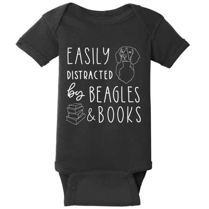 Beagle Beagle Lover Beagles & Books Baby Bodysuit