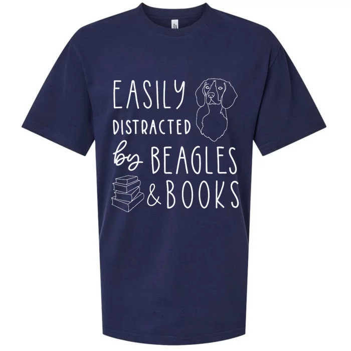 Beagle Beagle Lover Beagles & Books Sueded Cloud Jersey T-Shirt