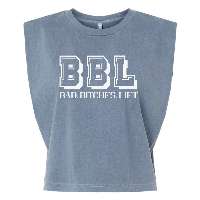 Bad Bitches Lift Heavy Fitness Gym Workout Garment-Dyed Women's Muscle Tee