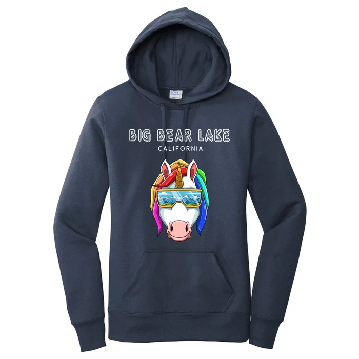 Big Bear Lake California Usa Ski And Snowboard Unicorn Great Gift Women's Pullover Hoodie