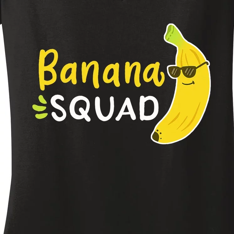 Banana Banana Lover Fruit Summer Vacation Women's V-Neck T-Shirt