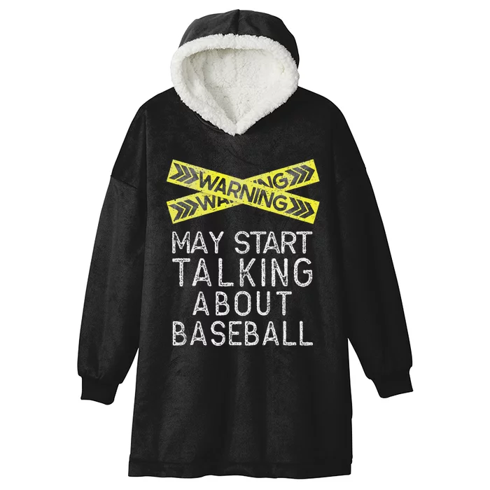 Baseball Baseball Lover Tee Baseball Player Hooded Wearable Blanket