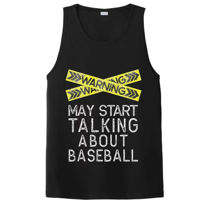 Baseball Baseball Lover Tee Baseball Player Performance Tank