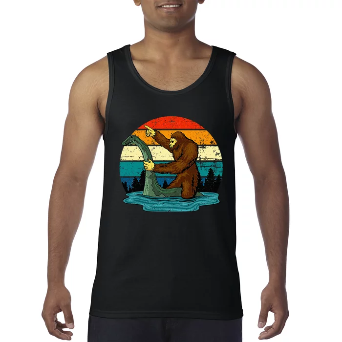 Bigfoot Bigfoot Lover Tee Retro Mythical Creatures Tank Top