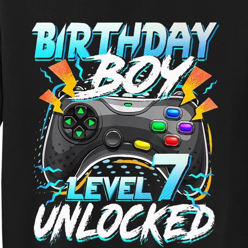 Birthday Boy Level 7 Unlocked Video Game Birthday Party Sweatshirt