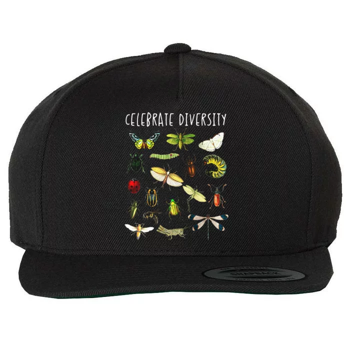 Bug Bug Lover Insect Lover Gift Bug Wool Snapback Cap