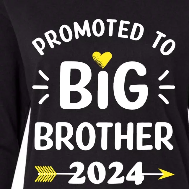 Big Brother Loading 2024 Promoted To Big Brother 2024 Womens Cotton Relaxed Long Sleeve T-Shirt