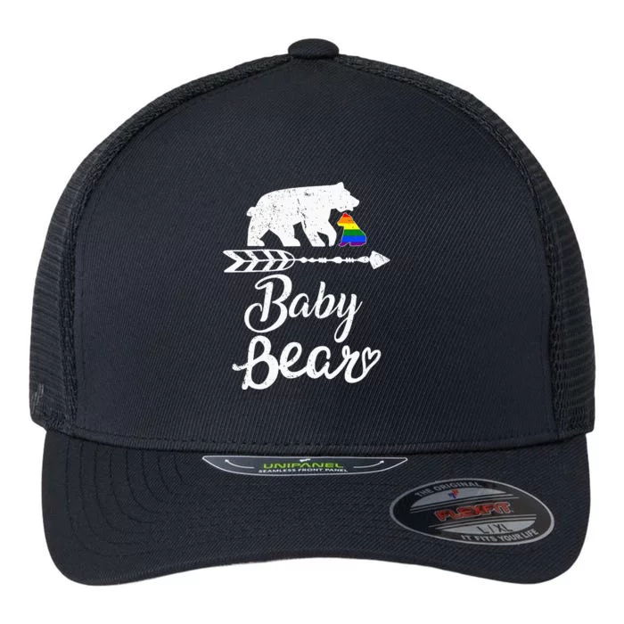 Baby Bear Lgbt Lgbtq Rainbow Pride Gay Lesbian Flexfit Unipanel Trucker Cap