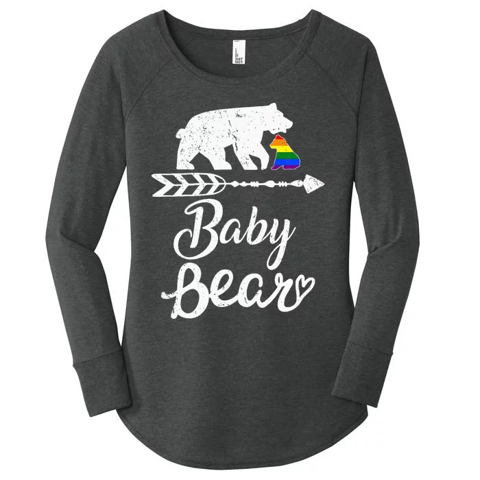 Baby Bear Lgbt Lgbtq Rainbow Pride Gay Lesbian Women's Perfect Tri Tunic Long Sleeve Shirt