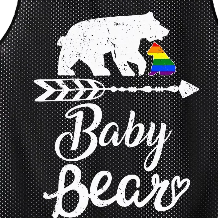 Baby Bear Lgbt Lgbtq Rainbow Pride Gay Lesbian Mesh Reversible Basketball Jersey Tank