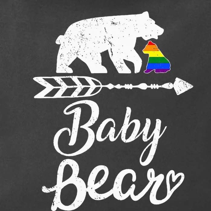 Baby Bear Lgbt Lgbtq Rainbow Pride Gay Lesbian Zip Tote Bag