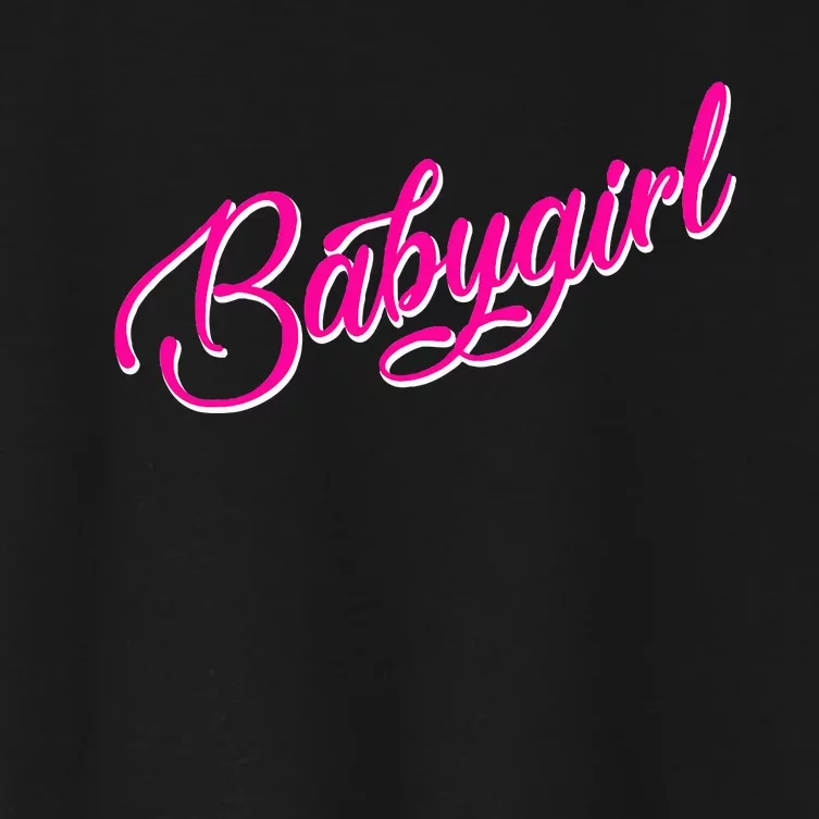 Babygirl Bdsm Little Baby Girl My Daddy Women's Crop Top Tee