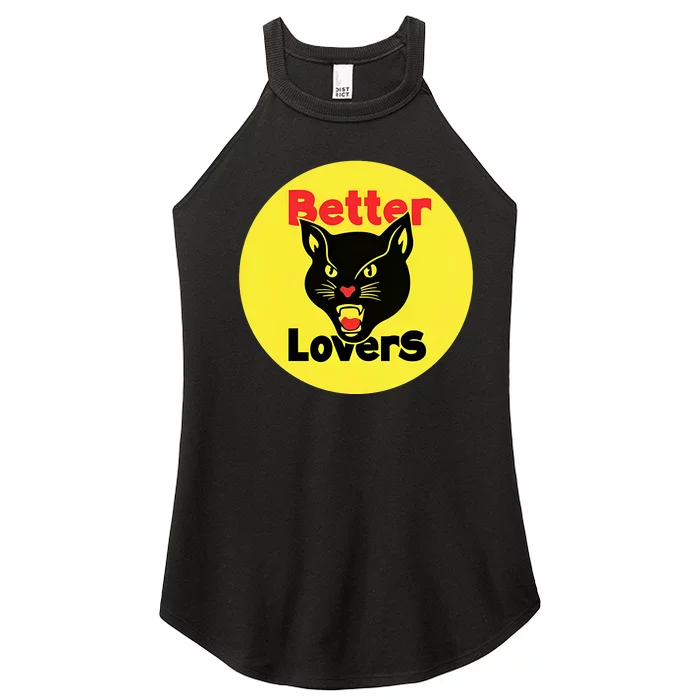 Betterloversband Better Lovers Black Cat Bootleg Women’s Perfect Tri Rocker Tank