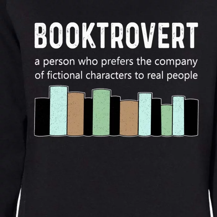 Booktrovert Book Lover Book Worm Reading Nerd Bookshelf Gift Womens California Wash Sweatshirt