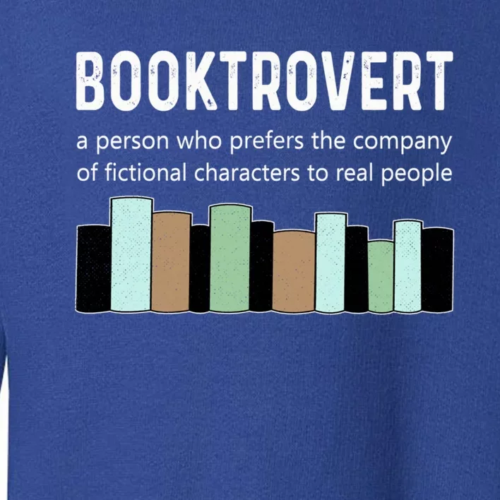 Booktrovert Book Lover Book Worm Reading Nerd Bookshelf Gift Toddler Sweatshirt