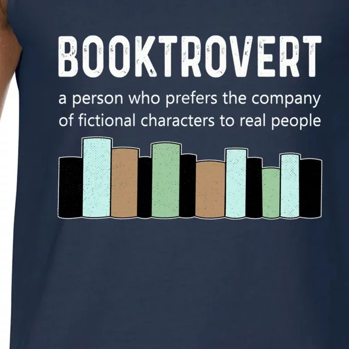 Booktrovert Book Lover Book Worm Reading Nerd Bookshelf Gift Comfort Colors® Tank Top