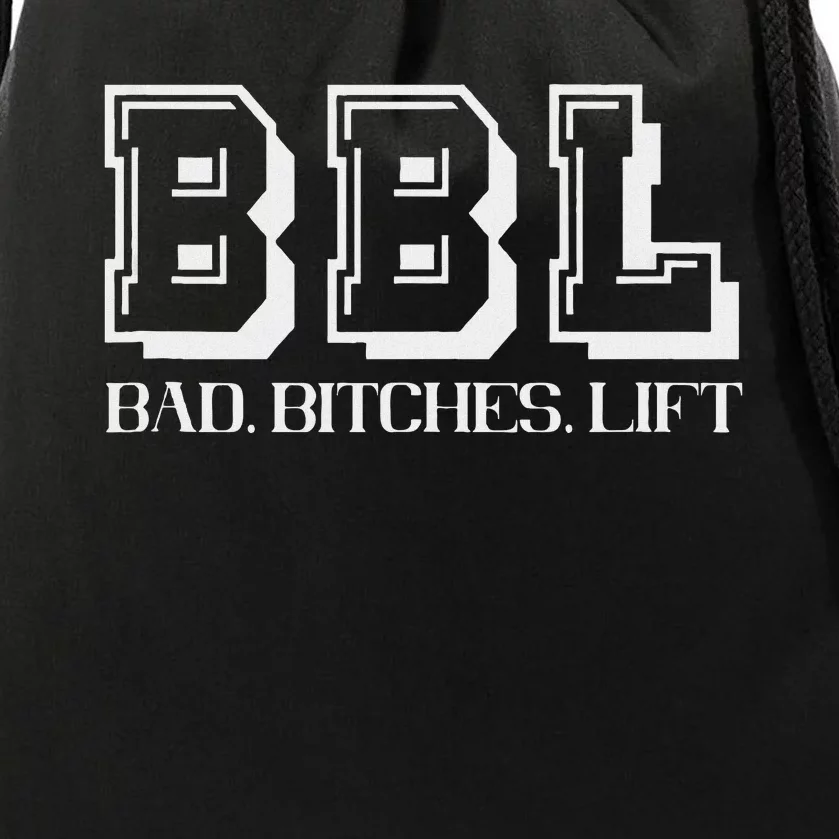 Bad Bitches Lift Heavy Gym Workout Motivation Drawstring Bag