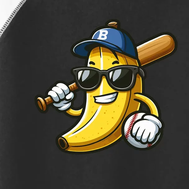 Banana Baseball Lover Cool Game Toddler Fine Jersey T-Shirt