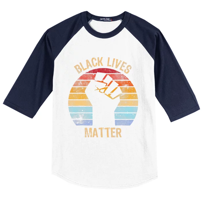 BLM Black Lives Matter Baseball Sleeve Shirt