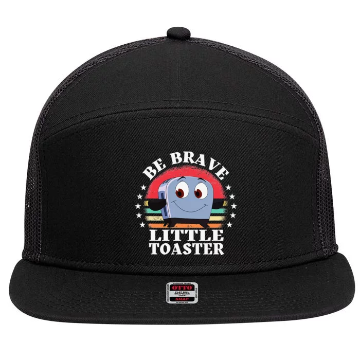 Be Brave Little Toaster Positive Classic 80s and 90s Retro 7 Panel Mesh Trucker Snapback Hat