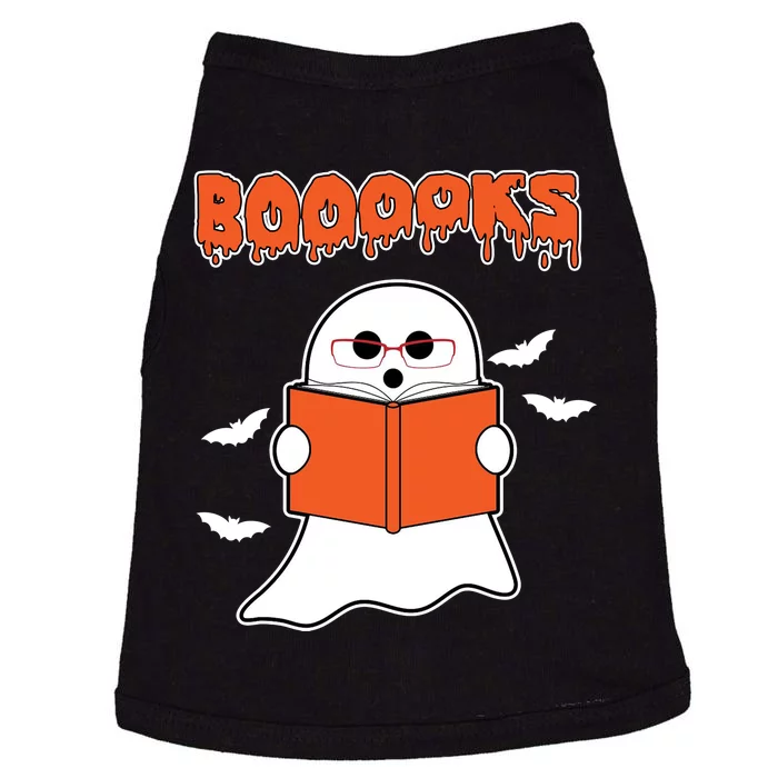 Booooks Book Lover Halloween Ghost Boo Doggie Tank