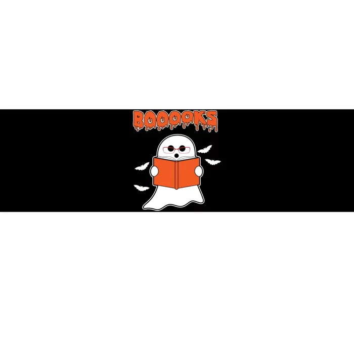 Booooks Book Lover Halloween Ghost Boo Bumper Sticker