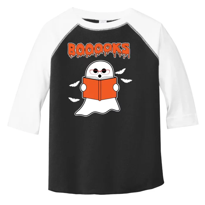 Booooks Book Lover Halloween Ghost Boo Toddler Fine Jersey T-Shirt