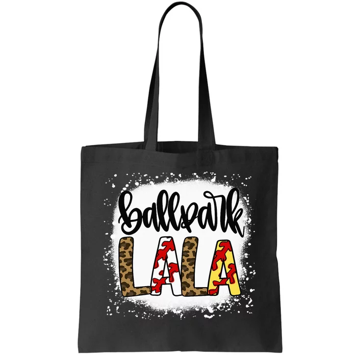 Bleached BallPark Lala Baseball Softball Mom Mother's Day Tote Bag