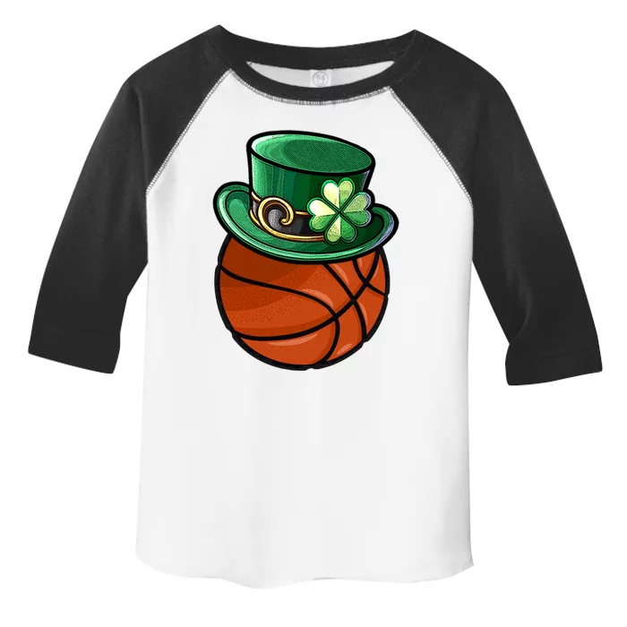 Basketball Ball Leprechaun Hat Tee St Patrick's Day Gift Toddler Fine Jersey T-Shirt