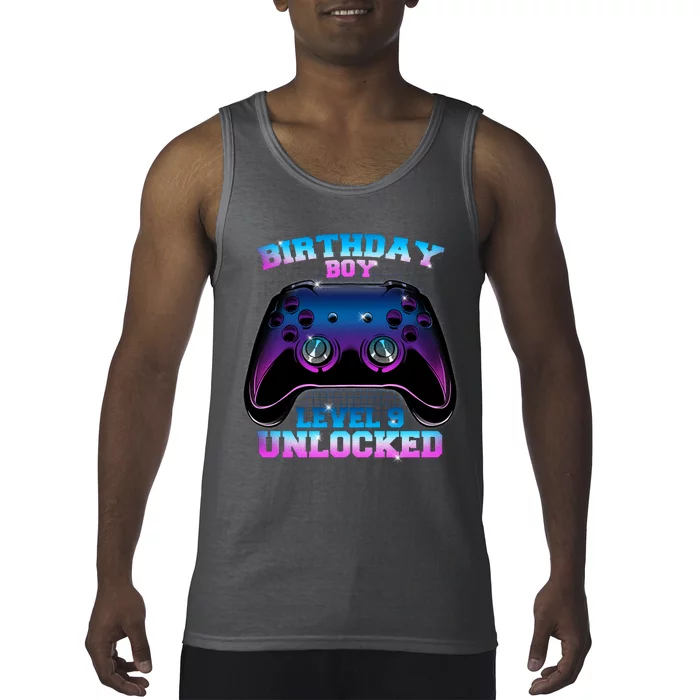 Birthday Boy Level 9 Unlocked Birthday Gift Tank Top